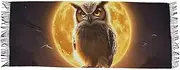 [AIXIWAWA] Gold Moon Owl Women's Pashminas Scarf, Shawls Wrap Lightwight Tassel for Evening Dress Dinner Party, Multicolor