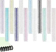 Plastic Loose-Leaf Coil Comb Notebook Spines,12Pcs 30 Rings Loose-Leaf Coil Comb Notebook Spines,Plastic Spiral Binding Coils Comb Binding Spine,Plastic Binder Combs Binding Spines Comb Binding Spine