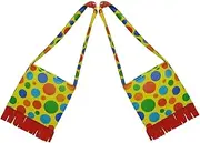 [Baluue] Carnival Clown Accessory Bag 2pcs Set Shoulder Bag for Props Cell Phone Perfect for Halloween Parties Stage Acts