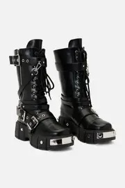 Strapped In Combat Boot