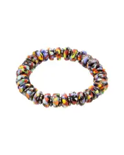 Dell Arte by Jean Claude Beaded Krobo Stretch Bracelet