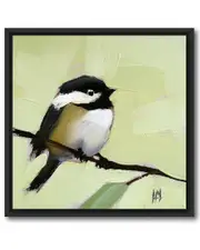 Courtside Market Wall Decor Bluebird II Gallery Framed Stretched Canvas Wall Art