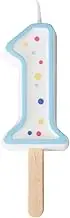 PME Blue Number 1 Candle, Small Size