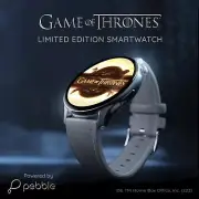 Pebble Game of Thrones Limited Edition Luxury Smartwatch -1.43” (3.63 cm) SILVER