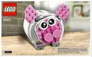 ⭐ INSTRUCTIONS ONLY ⭐ for LEGO PIGGY BANK, POLAR BEAR & PANDA 40251 No Parts NEW