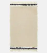[The House of Lyria] The House of Lyria Cicatrice fringed wool-blend blanket One Size white