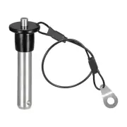 304 Stainless Steel Grip Push-Button Locking Pins with 24cm Wire (12mm-41mm)