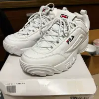 在飛比找蝦皮購物優惠-y《二手》FILA Disruptor 2 全白 鋸齒鞋 孫