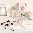 Cute Handheld Vanity Mirror Ins Style Square Handheld Mirror Eyelash Extension