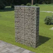 NNEVL Gabion Wall with Covers Galvanised Steel 100x20x150 cm