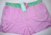 NWT PETER ALEXANDER LADIES PINK BAMBOO BLEND SHORTS SIZE 3+ / AU 24 - 26