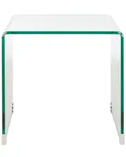Safavieh Cowan Tempered Glass Side Table NoSize NoColor