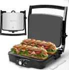 Panini Press Electric Griddle, Panini Grill Press Sandwich Maker Press, Grilled