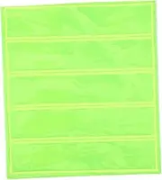 FONDOTIN 1 Sheet High Visibility Reflective Stickers for Bags Helmets and Bikes Adhesive Removable Safety Tape Strips Durable Reflector for Multipurpose Use