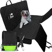 Starling's Luxury Dog Car Seat Covers for Backseat - Double Stitched, Hammock Style, Heavy Duty, Waterproof & Non-Slip W/Pet Car Seat Belt, for Car & SUV!