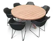 Sorrento 6 Seat Round Dining Setting