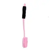 Silicone Bath Brush Cleaning And Massage Double-Sided Long Handle Brush(Pink)