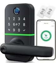 Keypad Smart Door Lock with Handle Keyless Entry Fingerprint Lock Digital Code