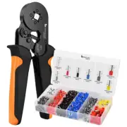 Ferrule Crimping Tool Kit with 1200 Connectors and Wire Crimper Tool