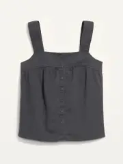 Old Navy Women’s Utility Sleeveless Button-Front Twill Top Size XS L Tall XL XXL