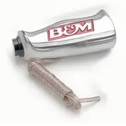 B&M T-Handle Univ,W/Button (Satin) - BM80658