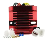 RMStator Red Machined Aluminum Regulator For 2014-15 Suzuki SFV650 Gladius