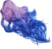 PLAFOPE Women's Wig Long Wig Gradient Curly Hair Suitable for Halloween Costumes and Dress up
