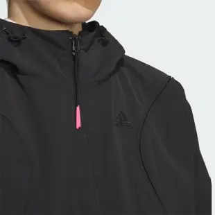 【adidas 愛迪達】外套 女款 運動外套 風衣外套 亞規 CITY ESC WV JKT 黑 IP7035(S2162)