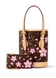 LOUIS VUITTON × Takashi Murakami Nano Bucket Bag M13417 Cherry Blossom NEW