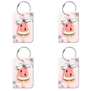 4PK Retreev Watermelon Travel Bag Smart Tag Luggage Suitcase Name Card w/ QR