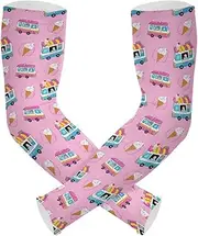 Amooorous Pink Ice Cream Truck Summer cooling tattoo cover up UV protection cooling sleeves for tattoo cover anti-snag cubre brazos