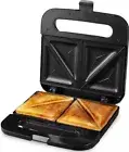 Electric Sandwich Maker, Non-Stick Plates, Indicator Lights, Cool Touch Handle