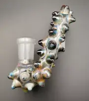 14mm Metallic (Green Exotic) Glass Drop Down Attachment Adapter