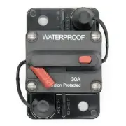 60Amp Circuit Breaker with Manual Reset 12V-36V DC Black Circuit Breaker