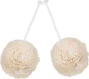 BESTYASH 2pcs Mini Flower Oil Diffuser with Bendable Cotton Rope and Faux Flowers Replaceable Essential Oil Diffuser Parts for Home Office Car and Yoga Room Decor