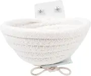 FONDOTIN Woven Bird Nest Decorative Parrot Breeding Box Cozy House for Small Birds Easy to Install Pet Cage Accessory Unique Design for Comfortable Sleeping Environment