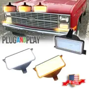 For Chevrolet GMC Pickup Truck Clear Switchback LED Signal Blinker Corner Lights (for: Chevrolet)
