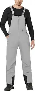 [WULFUL] Mens Insulated Snow Bibs Waterproof Winter Ski Pants Snowboarding Overalls