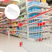 5 Pcs Clear Closet Shelf Dividers Storage Bins Supermarket Versatile