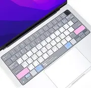 Keyboard Cover Skin for 2025 2024 2023 2022 MacBook Pro 14" M4 M3 M2 M1 Pro/Max A3401 A3112 A3185 A2918 A2992 A2779 A2442 & MacBook Pro 16" A3403 A3186 A2991 A2780 A2485 MAC OS Shortcuts Protector