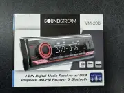 Soundstream VM-20B Single Din Media Receiver W/ USB Playback Am/Fm & Bluetooth