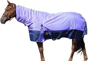 RUMANI CONQUEST 1200D 200G Fill WATERPROOF Winter TURNOUT Horse Rug COMBO Lilac