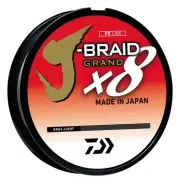 Daiwa JBGD8U80-300GL J-Braid Grand 8X 300Yds Filler Spool Gray Light