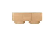 Gidon 220cm 4 Door Buffet Table Storage Unit Natrual