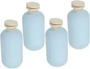 Cabilock Leakproof Plastic Travel Bottles 4pcs Mini Shampoo Containers Flip Cap for Skincare