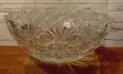 NIB Retired Mikasa Viceroy Crystal Centerpiece Bowl Round Serving 12"