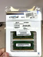 Crucial 8GB Kit 2x 4GB DDR3 DDR3L 1600 MHz PC3-12800 Sodimm Memory Apple MAC