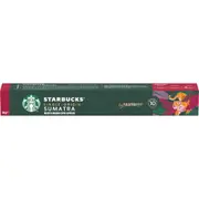 Starbucks Nespresso Single Origin Sumatra Coffee Pods Capsules 10 Pack