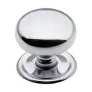 3661 Cupboard Knob Sheet Brass Chrome Plated D38xP35mm