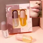 Lip Gloss Plumping Plump Serum Enhancer Maximizer Natural Lip 2Pcs/Set Plumper